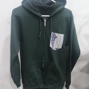 Ripple Junction Dark Green Attack on Titan Hoodie